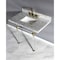 Kingston Brass 36X22 Marble Vanity Top W/ Acrylic Feet Combo, Marble/Brass KVPB3630MASQ7 - alternate 3
